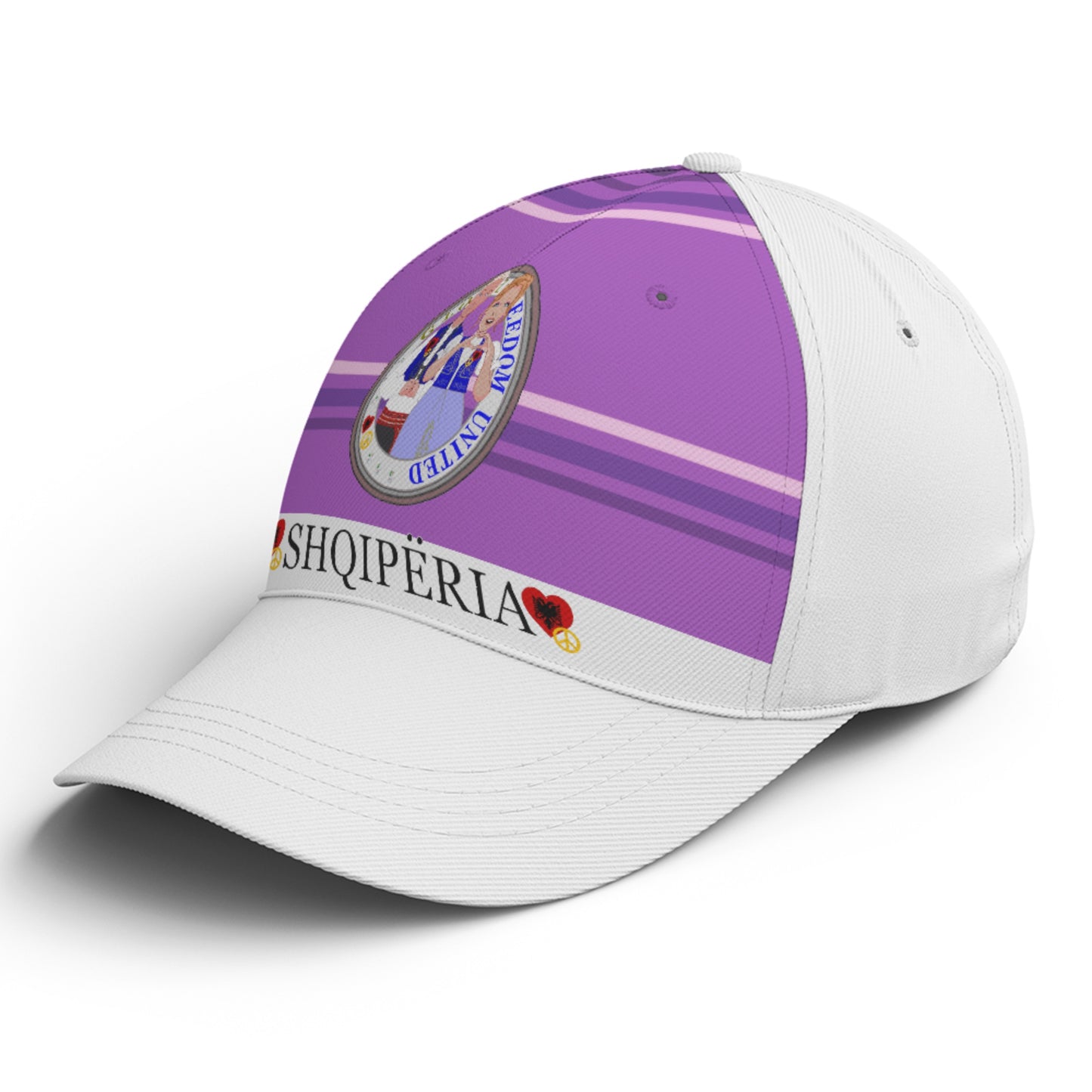 Basketball Cap GLOBAL FREEDOM UNITED© Couple Albania Lilac