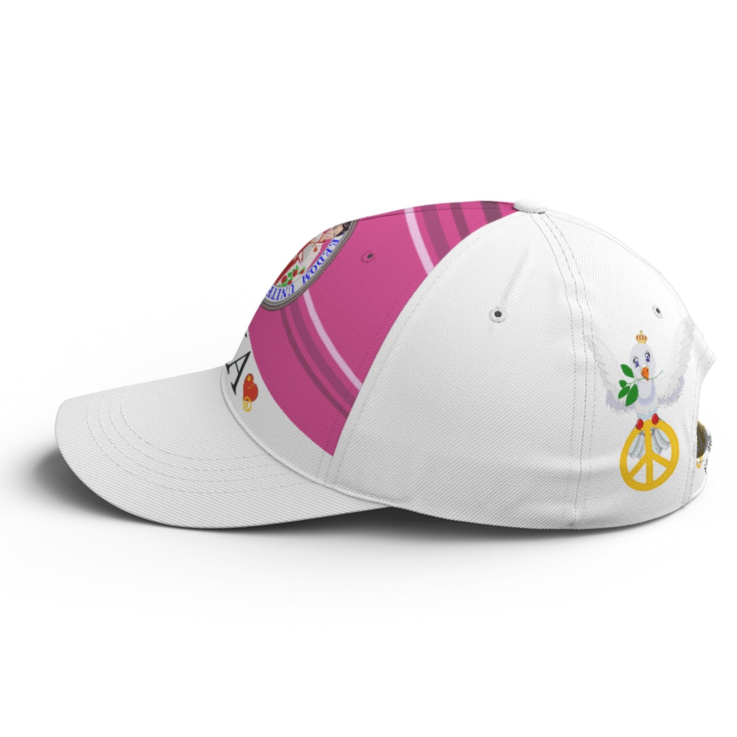Basketball Cap GLOBAL FREEDOM UNITED© Couple China Pink2