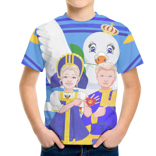 Kid´s T-shirt GLOBAL FREEDOM UNITED© Couple Russia Deep Blue