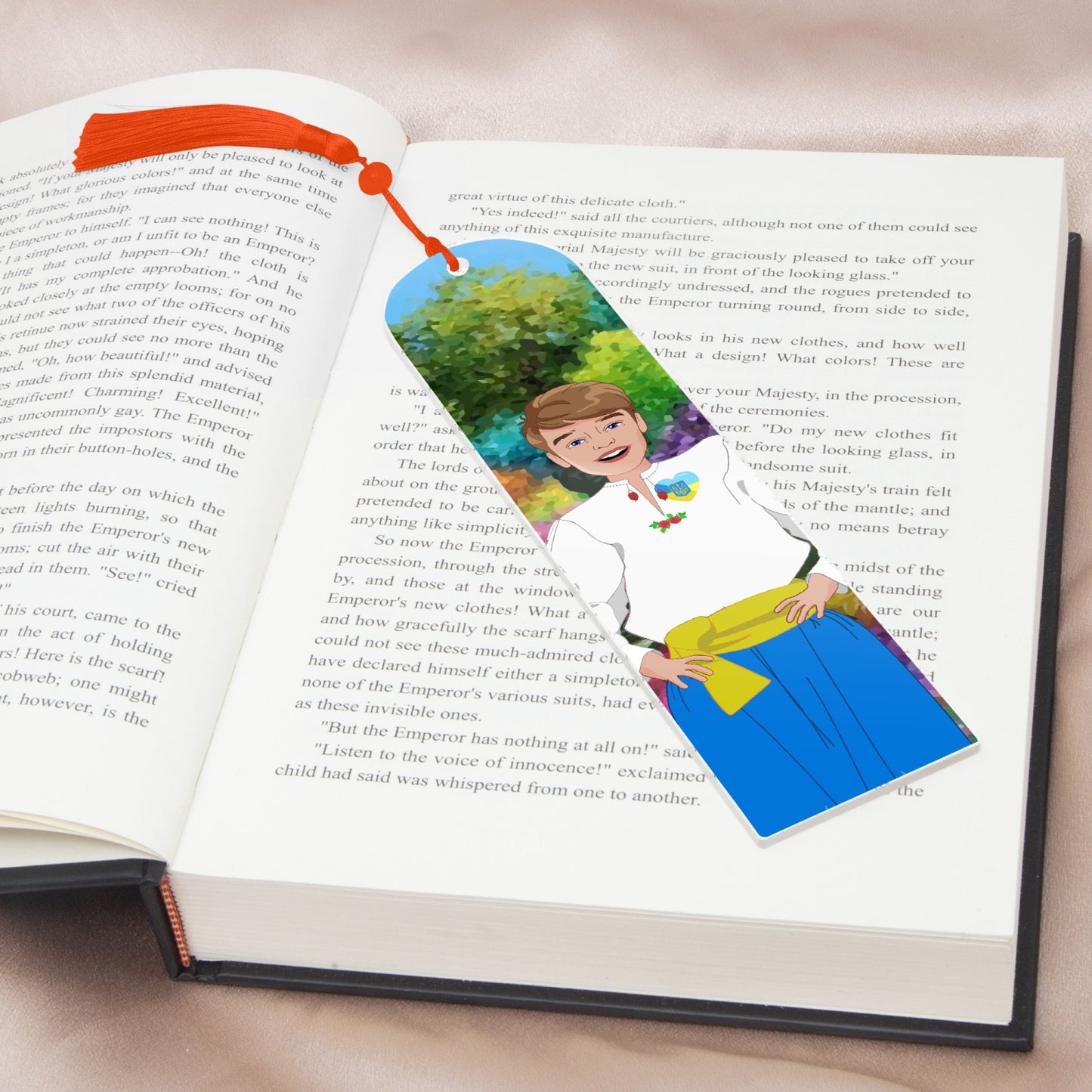 Acrylic Bookmark - Semicircle GLOBAL FREEDOM UNITED© UKRAIN BOY