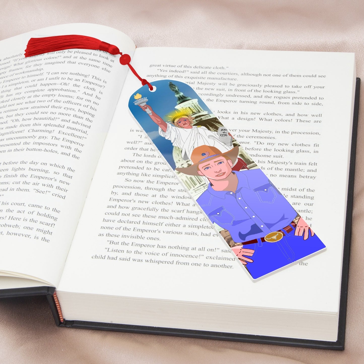Acrylic Bookmark - Semicircle GLOBAL FREEDOM UNITED© USA BOY V2