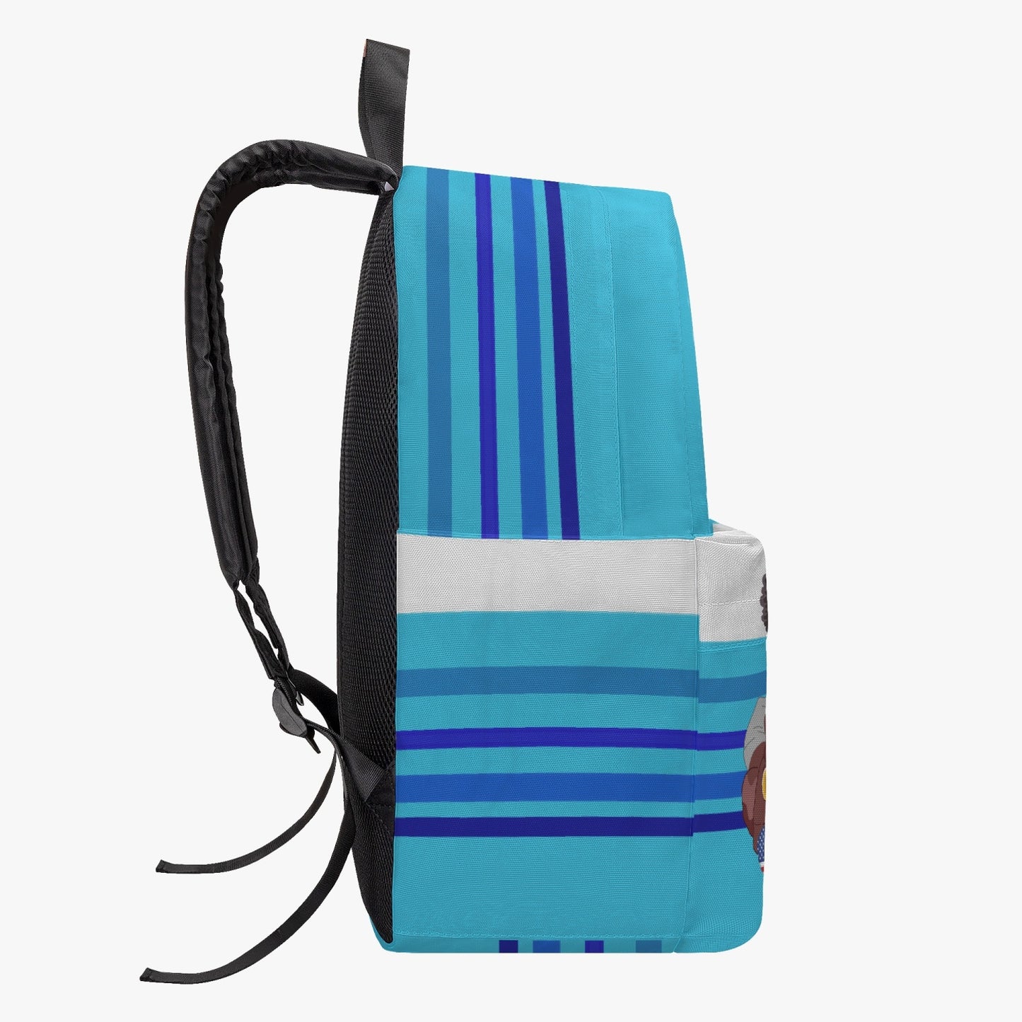 GLOBAL FREEDOM UNITED MEN ANTI FASCISM & RACISM OLD PEACE BLUE All-over-print Canvas Backpack