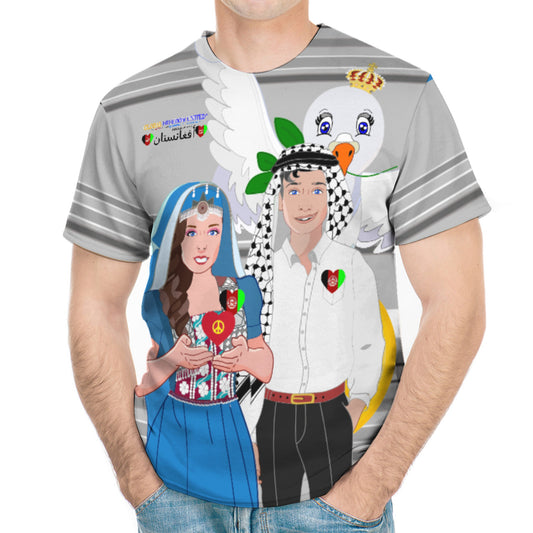 Men´s T-shirt GLOBAL FREEDOM UNITED© Couple Afghanistan Grey