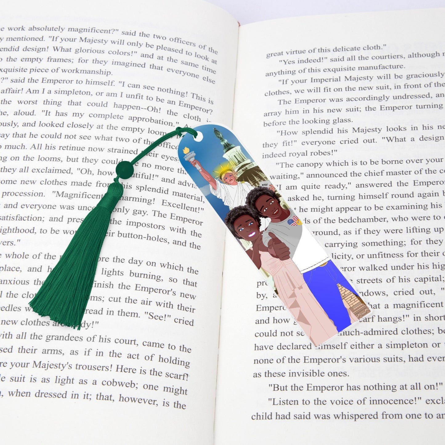 Acrylic Bookmark - Semicircle GLOBAL FREEDOM UNITED© COUPLE USA V1