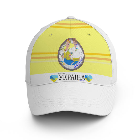 Basketball Cap GLOBAL FREEDOM UNITED© Couple Ukrain Yellow