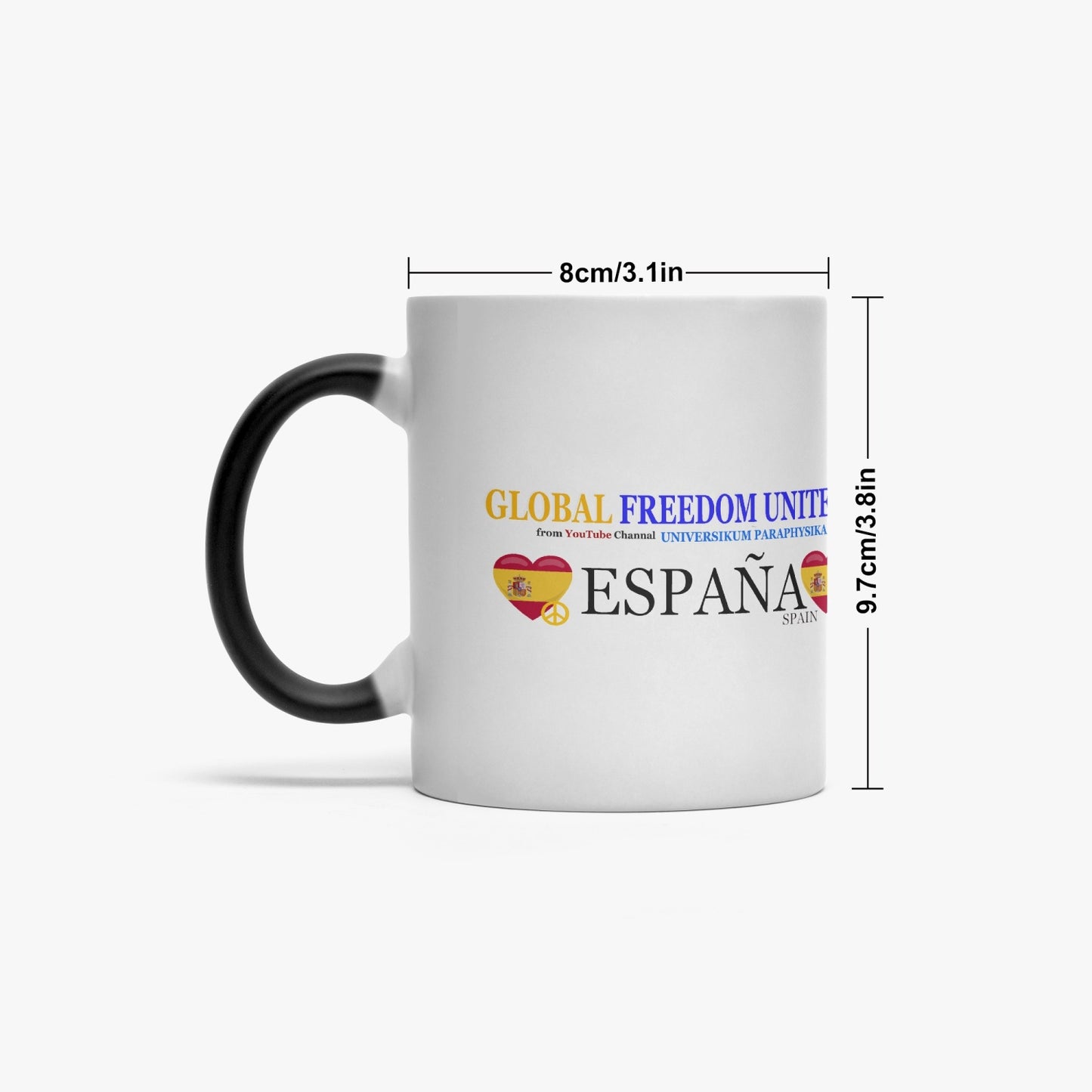 Color Changing Magic Mug GLOBAL FREEDOM UNITED© COUPLE SPAIN