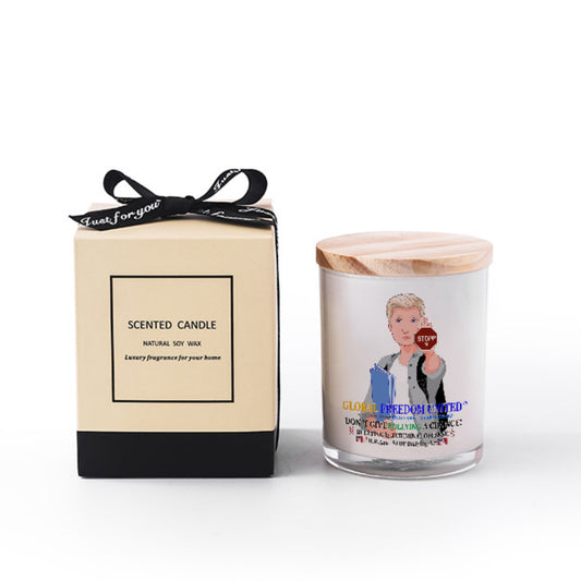 Scented Soy Candle GLOBAL FREEDOM UNITED© Anti Bullying Men USA