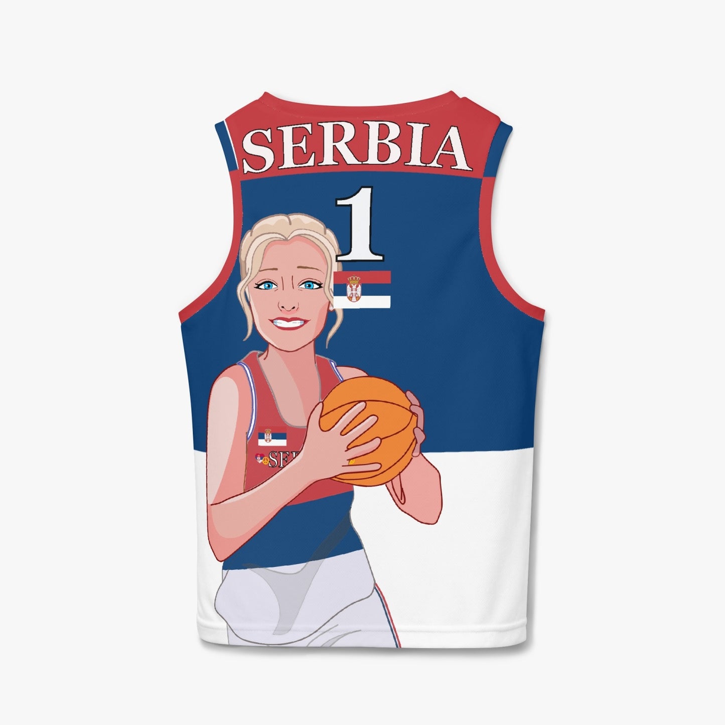 Kids Basketball Jersey GLOBAL FREEDOM UNITED GIRLS SERBIA V2 1