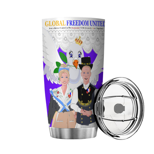 Tumbler GLOBAL FREEDOM UNITED© Couple French Lilac2