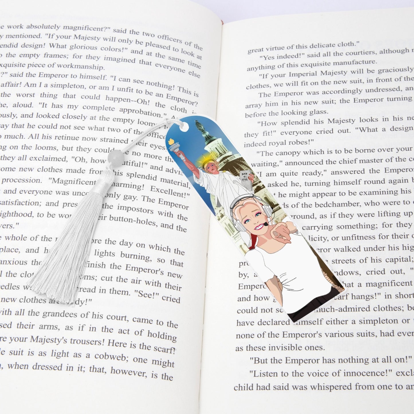 Acrylic Bookmark - Semicircle GLOBAL FREEDOM UNITED© USA GIRL V2