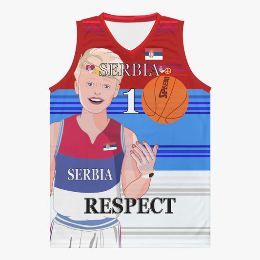 Basketball Jersey GLOBAL FREEDOM UNITED COUPLE EDITION SERBIA MEN V1 1
