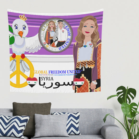 Tapestry GLOBAL FREEDOM UNITED© Couple Syria Lilac