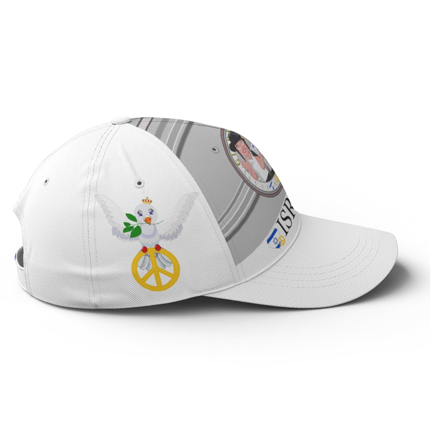 Basketball Cap GLOBAL FREEDOM UNITED© Couple Israel Grey