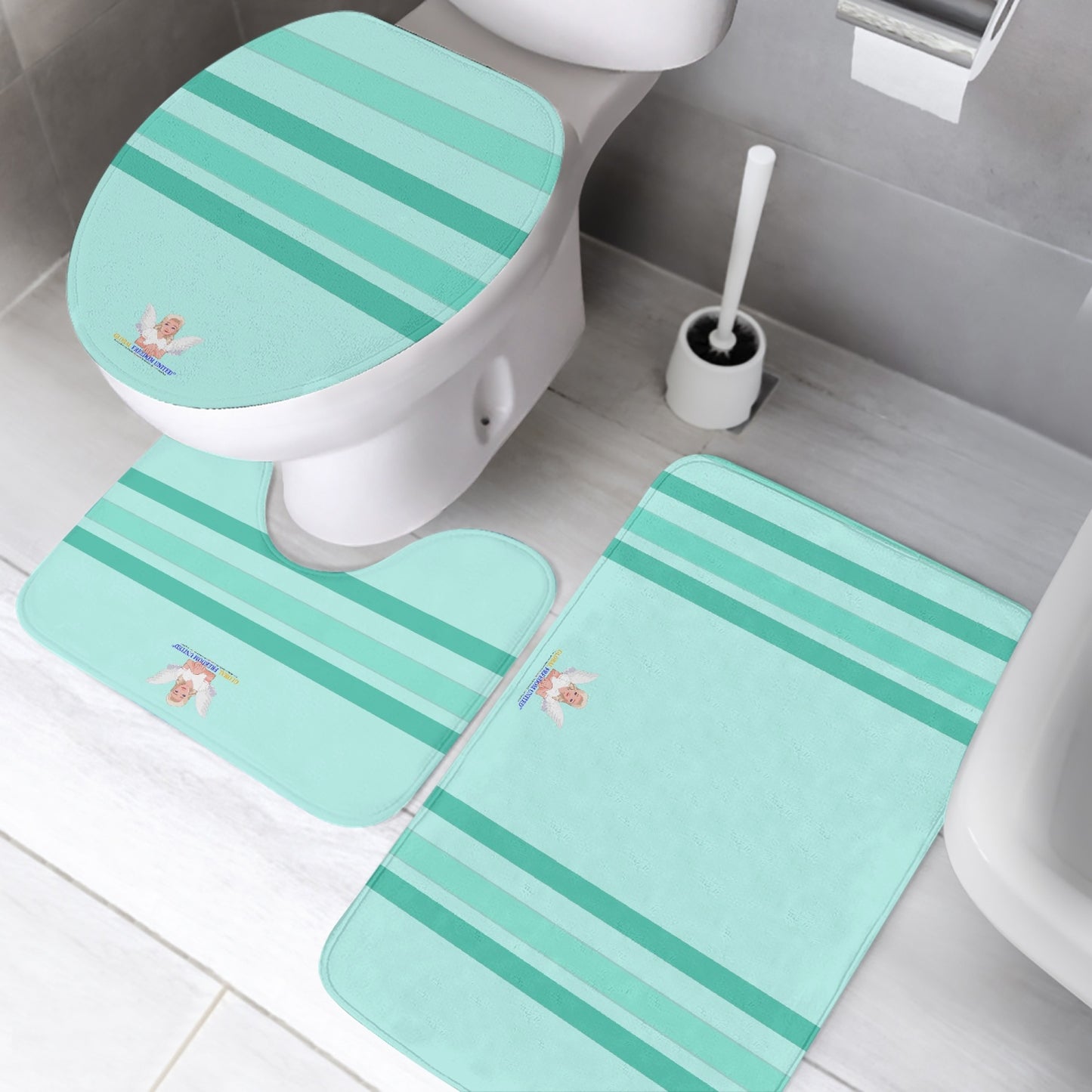 GLOBAL FREEDOM UNITED© Pcs Toilet Rug Set