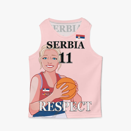 Kids Basketball Jersey GLOBAL FREEDOM UNITED GIRLS SERBIA 11