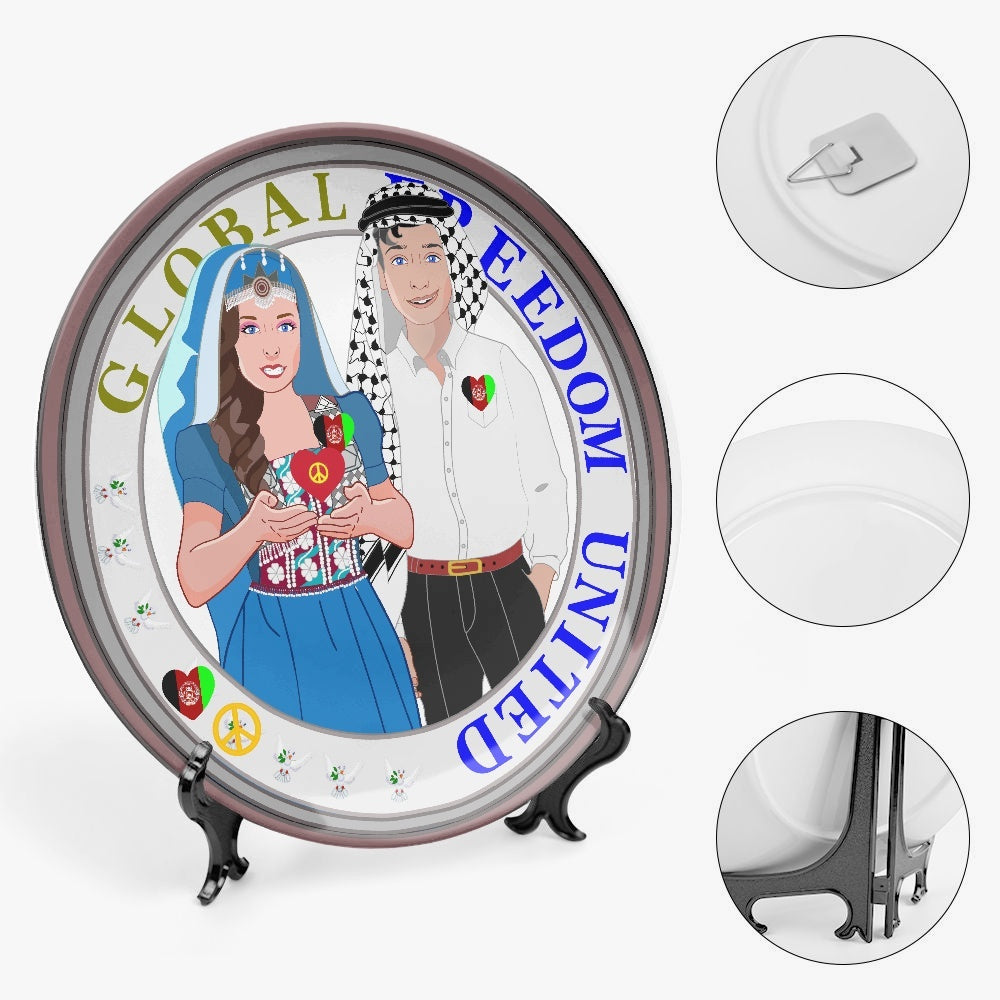 GLOBAL FREEDOM UNITED© Couple Afghanistan Ceramic Decorative Plates