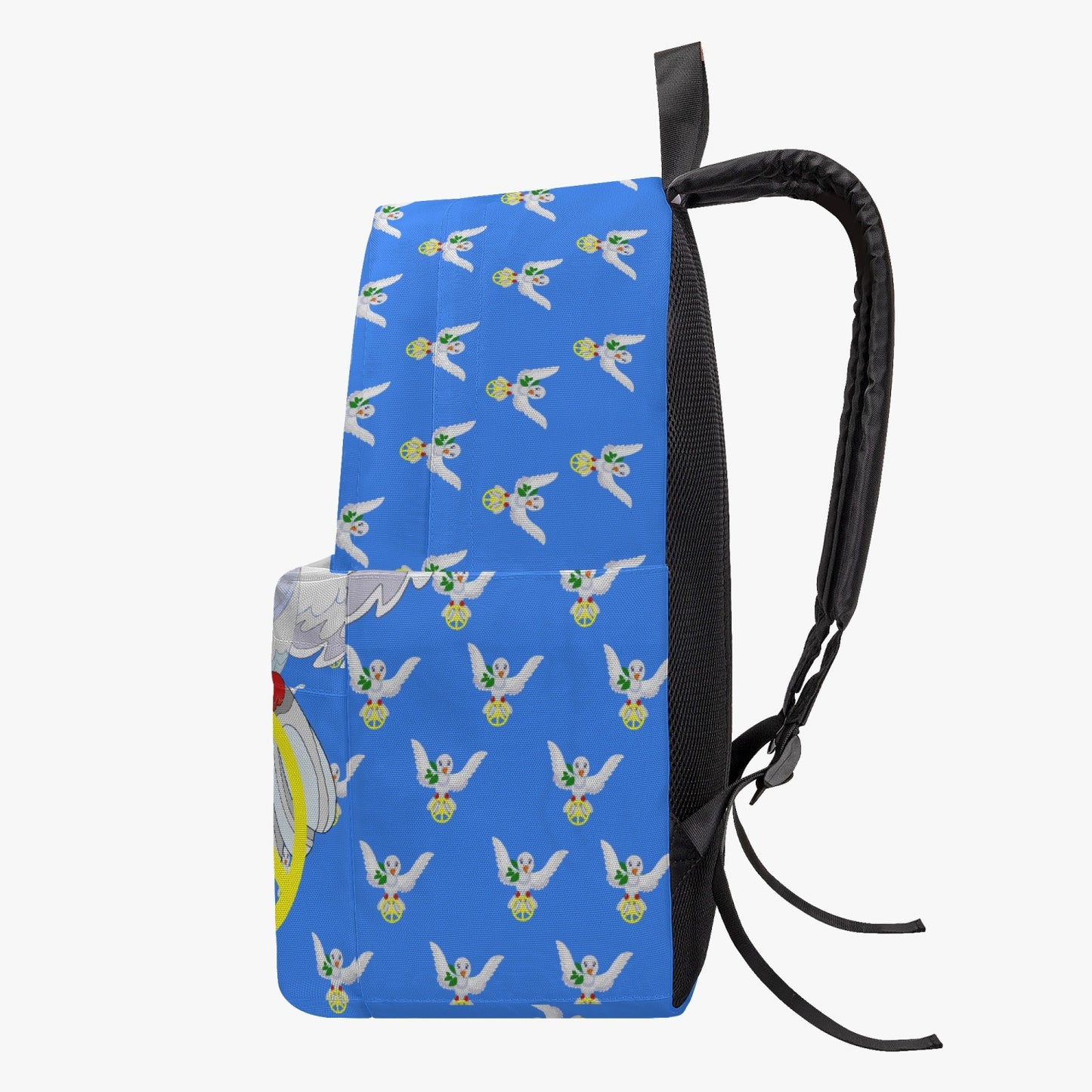 GLOBAL FREEDOM UNITED MEN DOVE OF PEACE FRENCH & RUSSIA OLD PEACE BLUE  All-over-print Canvas Backpack
