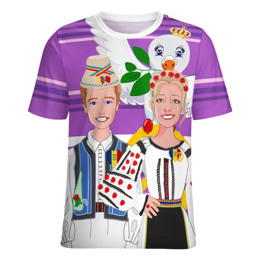 Women´s T-shirt GLOBAL FREEDOM UNITED© Couple Romania Lilac