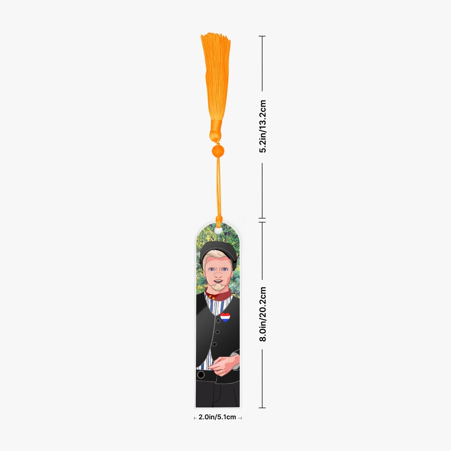 Acrylic Bookmark - Semicircle GLOBAL FREEDOM UNITED© NETHERLAND BOY