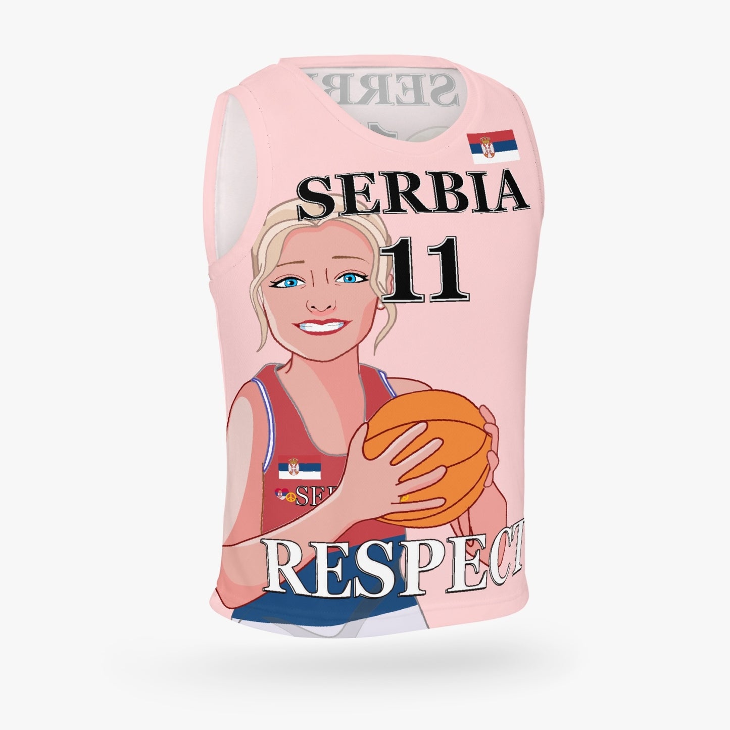 Kids Basketball Jersey GLOBAL FREEDOM UNITED GIRLS SERBIA 11