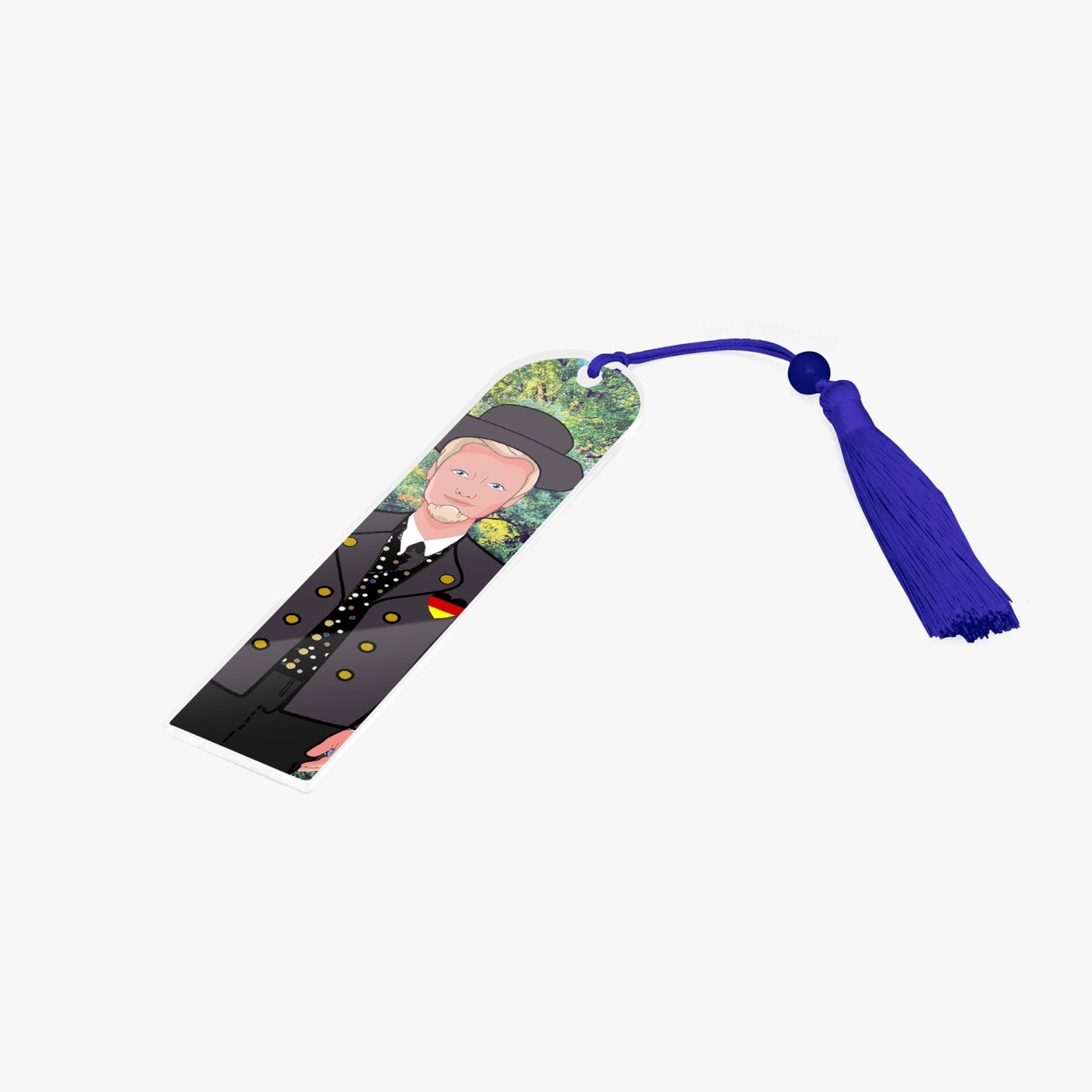 Acrylic Bookmark - Semicircle GLOBAL FREEDOM UNITED© GERMAN BOY