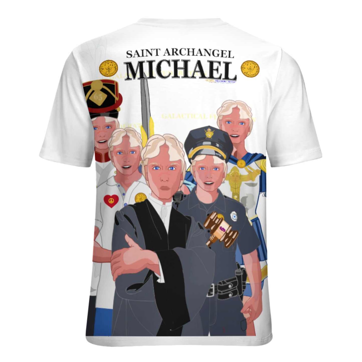 Women´s T-shirt 2 GLOBAL FREEDOM UNITED© Archangel Michael Big2