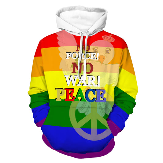 Hoodie GLOBAL FREEDOM UNITED© Peace Flagg With Dove
