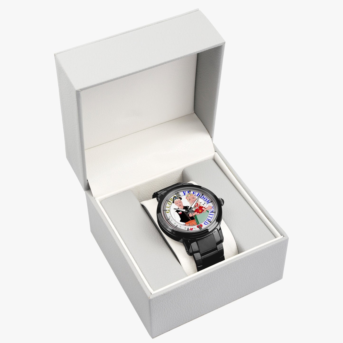 GLOBAL FREEDOM UNITED© Couple Poland New Steel Strap Automatic Watch (With Indicators)