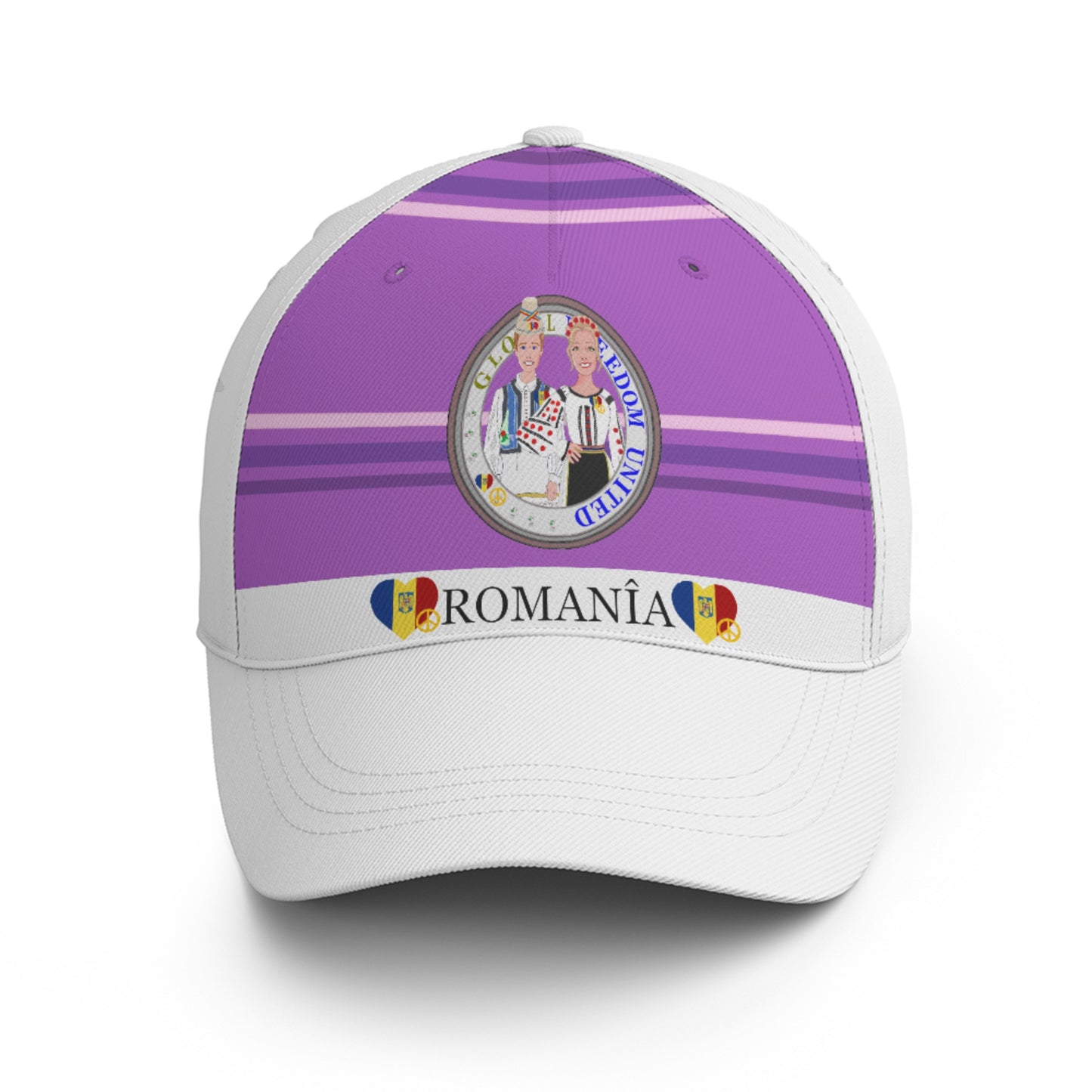 Basketball Cap GLOBAL FREEDOM UNITED© Couple Romania Lilac