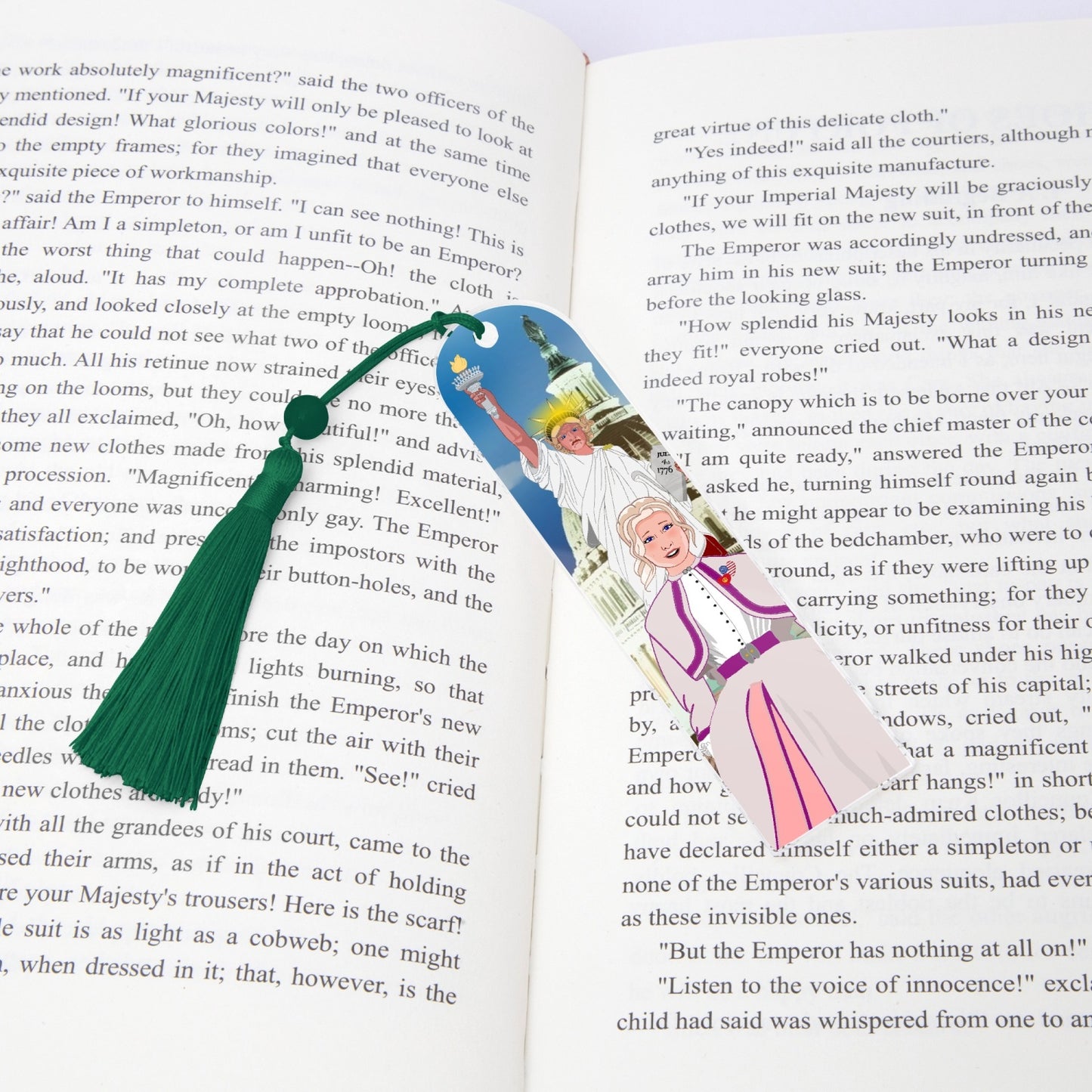 Acrylic Bookmark - Semicircle GLOBAL FREEDOM UNITED© USA GIRL V3