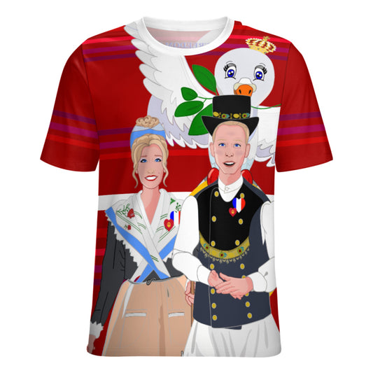 Women´s T-shirt GLOBAL FREEDOM UNITED© Couple French Red