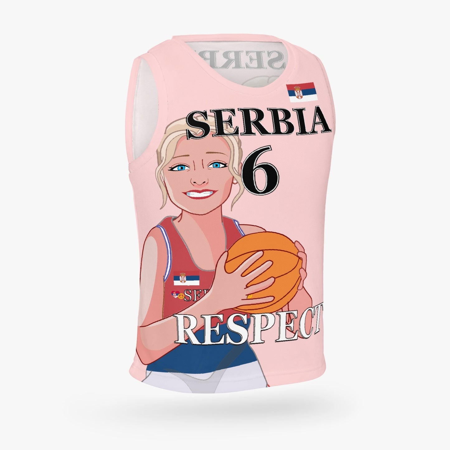 Kids Basketball Jersey GLOBAL FREEDOM UNITED GIRLS SERBIA 6