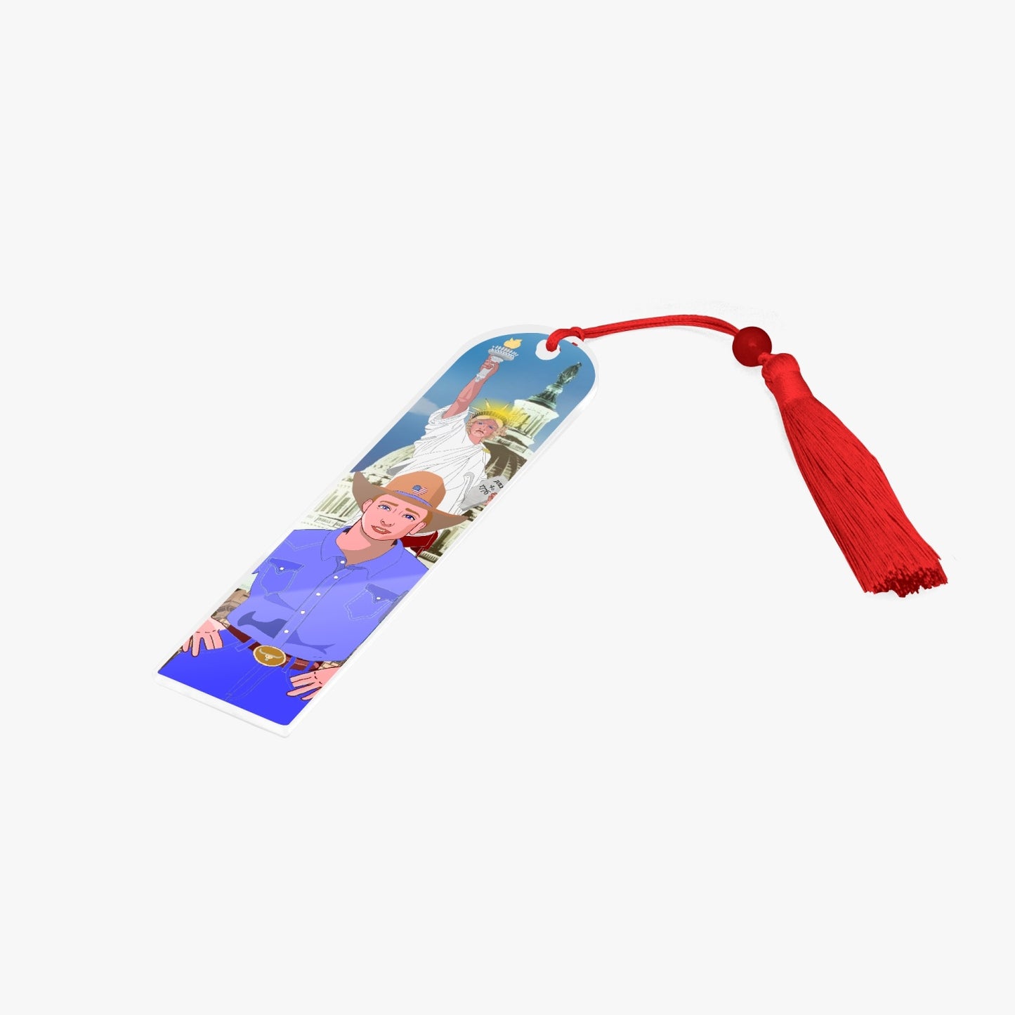 Acrylic Bookmark - Semicircle GLOBAL FREEDOM UNITED© USA BOY V2