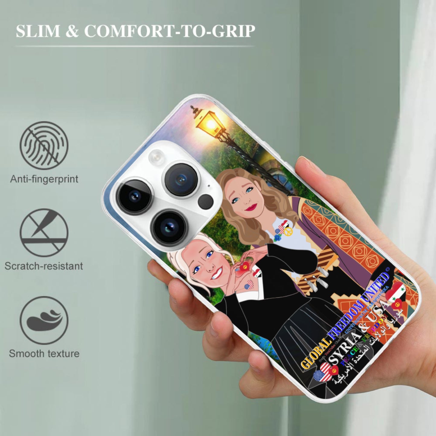 Phone Case Global Freedom United© Women Syria & Usa