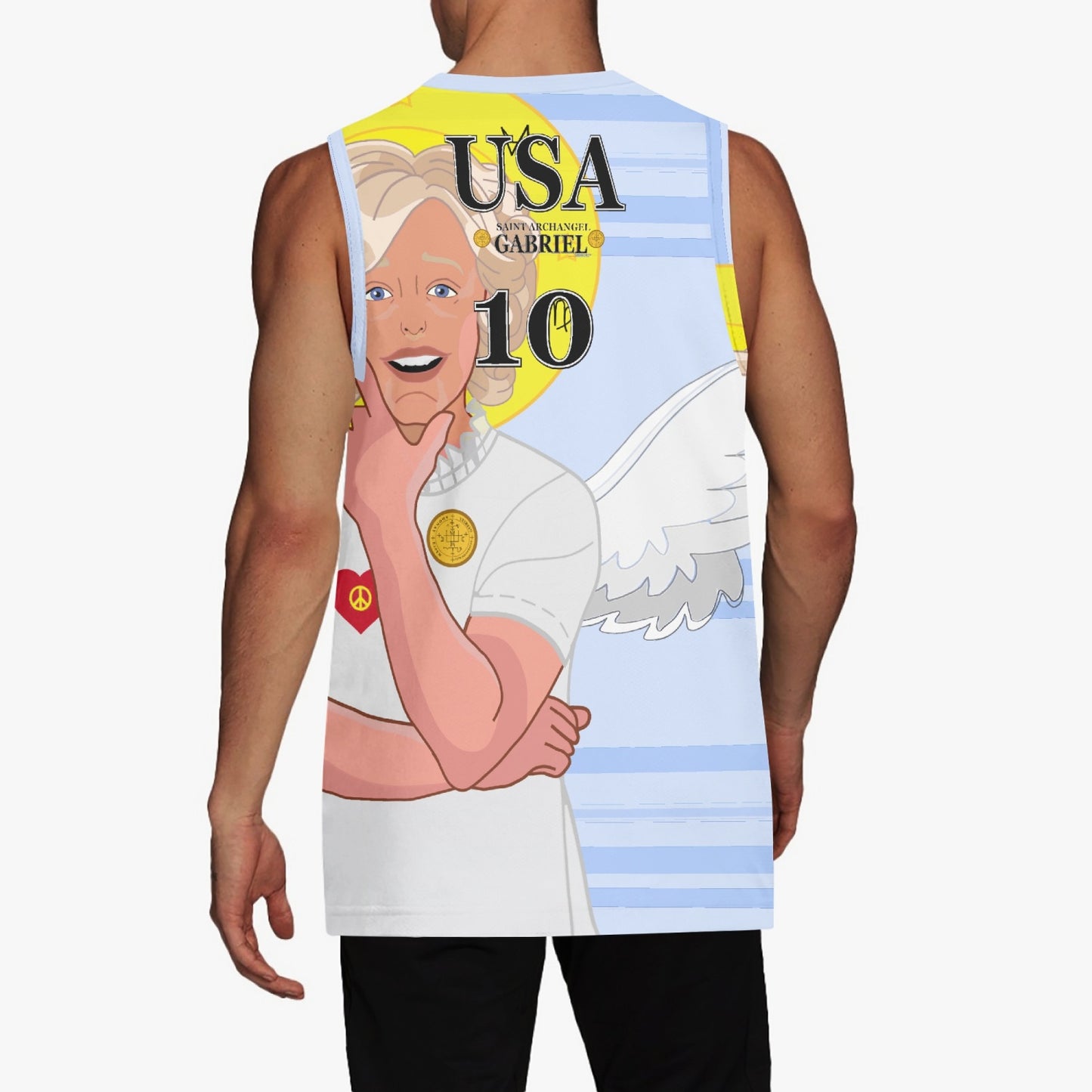 Basketball Jersey GLOBAL FREEDOM UNITED ARCHANGEL GABRIEL USA 10