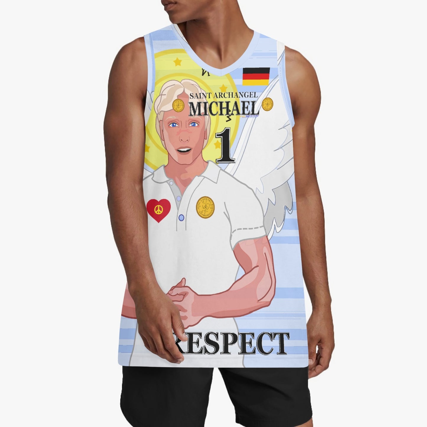 Basketball Jersey GLOBAL FREEDOM UNITED ARCHANGEL MICHAEL GERMANY 1