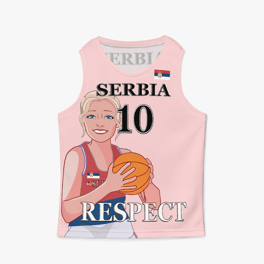 Kids Basketball Jersey GLOBAL FREEDOM UNITED GIRLS SERBIA 10
