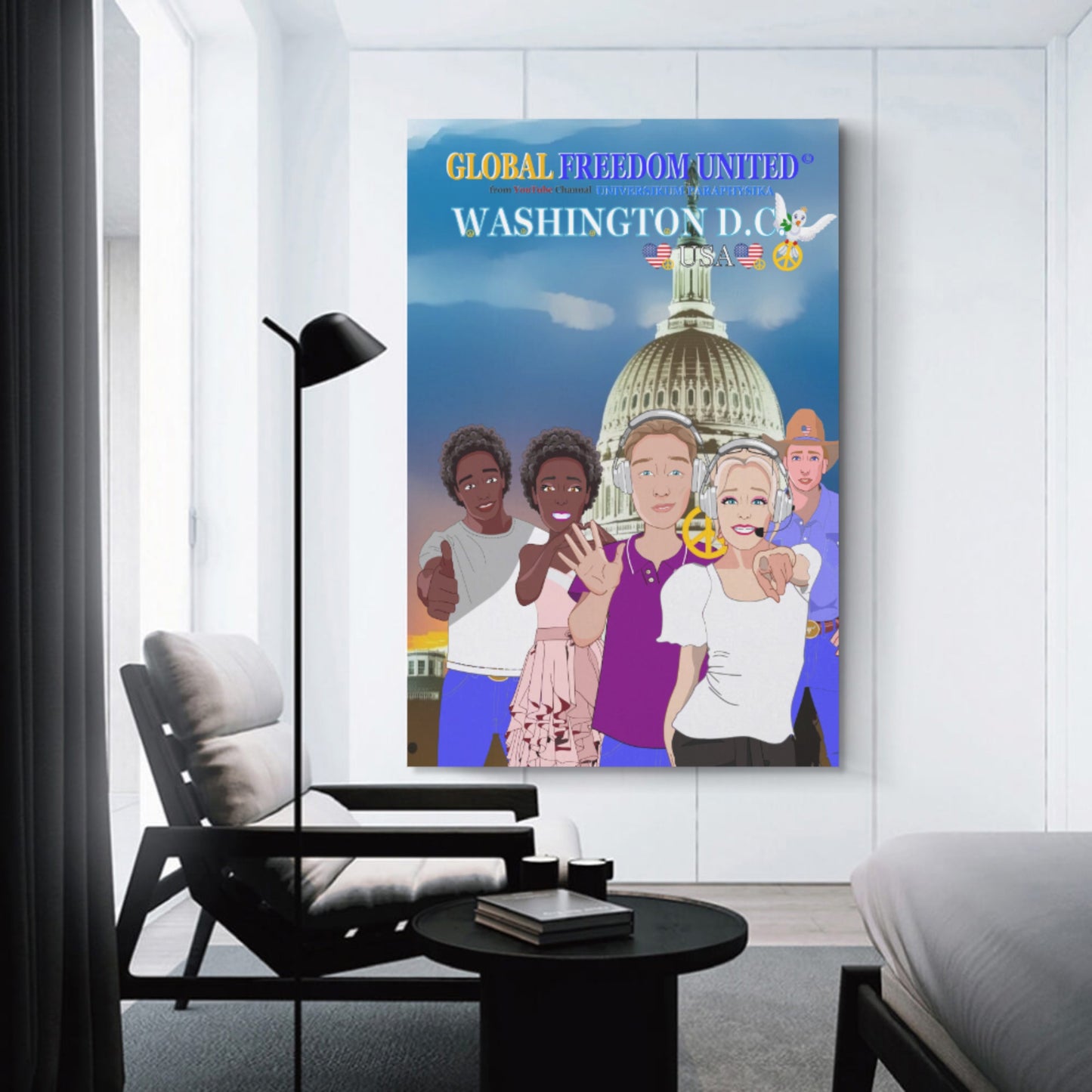 Poster GLOBAL FREEDOM UNITED© Washington D.C.