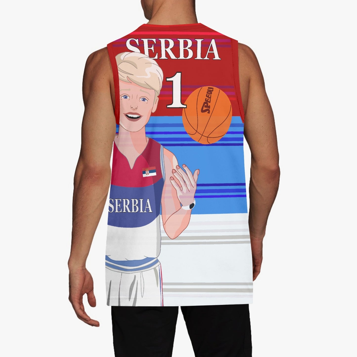 Basketball Jersey GLOBAL FREEDOM UNITED COUPLE EDITION SERBIA MEN V1 1