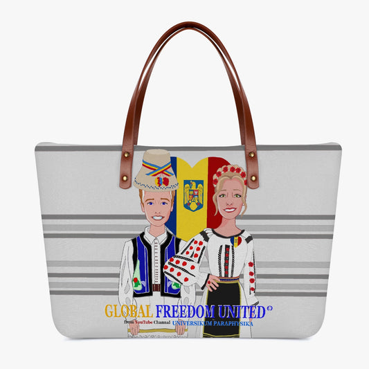 GLOBAL FREEDOM UNITED© COUPLE ROMANIA Classic Diving Cloth Tote Bag