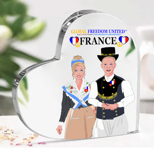 Acryl Haerd GLOBAL FREEDOM UNITED© Couple France Tradition