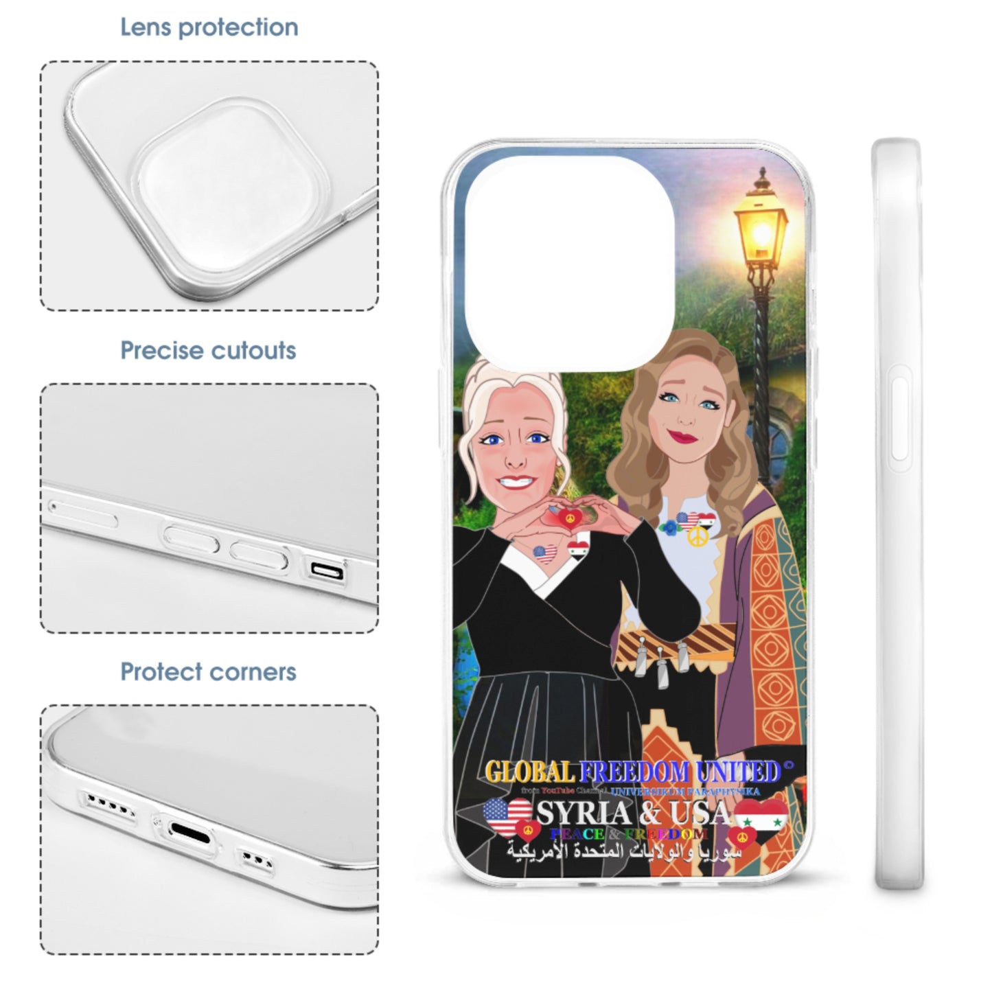Phone Case Global Freedom United© Women Syria & Usa