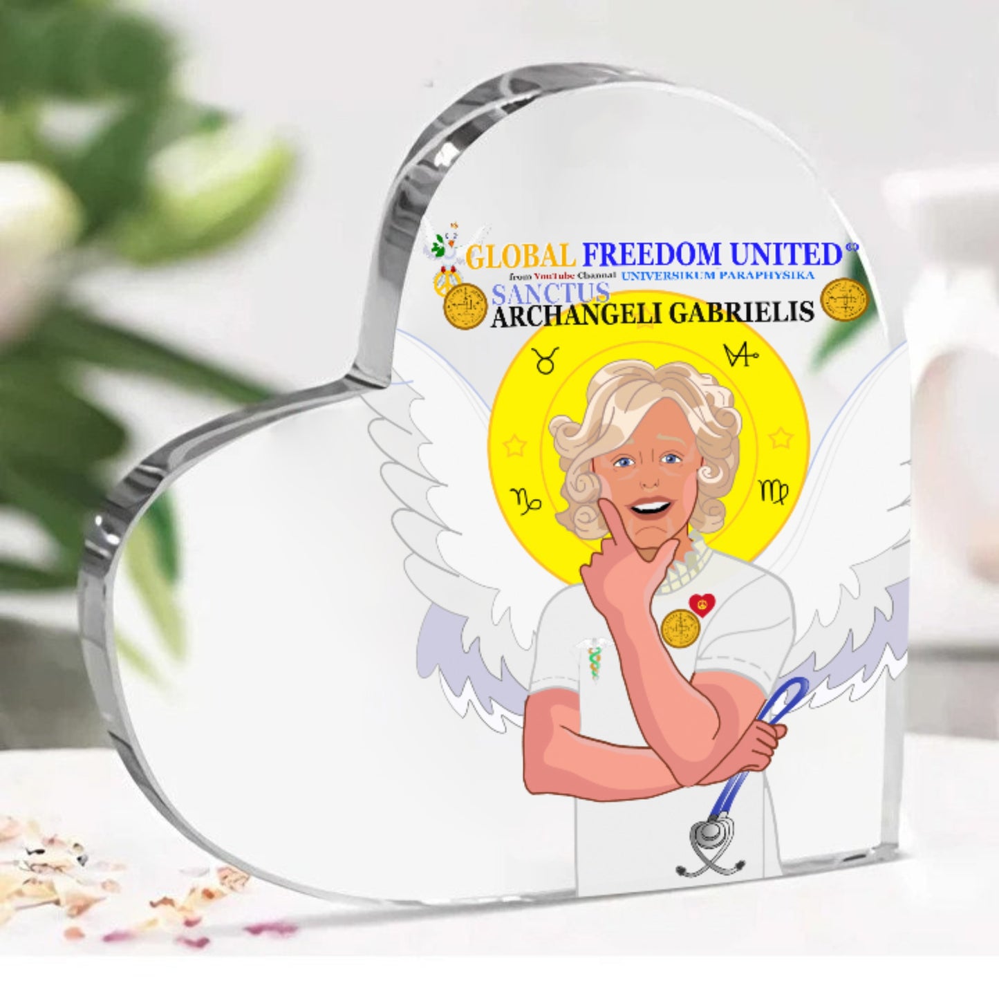 Acryl Haert GLOBAL FREEDOM UNITED© Archangel Gabriel Latein