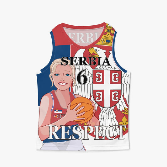 Kids Basketball Jersey GLOBAL FREEDOM UNITED GIRLS SERBIA V2 6