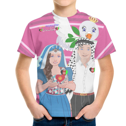 Kid´s T-shirt GLOBAL FREEDOM UNITED© Couple Afghanistan Pink 2