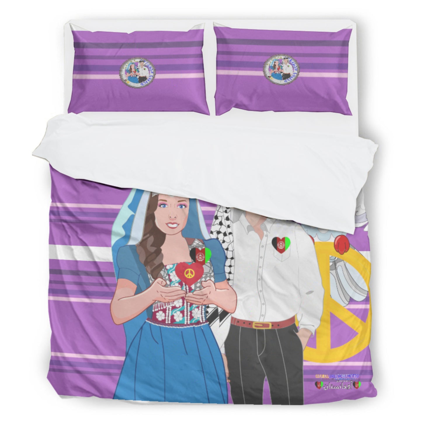 Bed Line GLOBAL FREEDOM UNITED© Couple Afghanistan Lilac