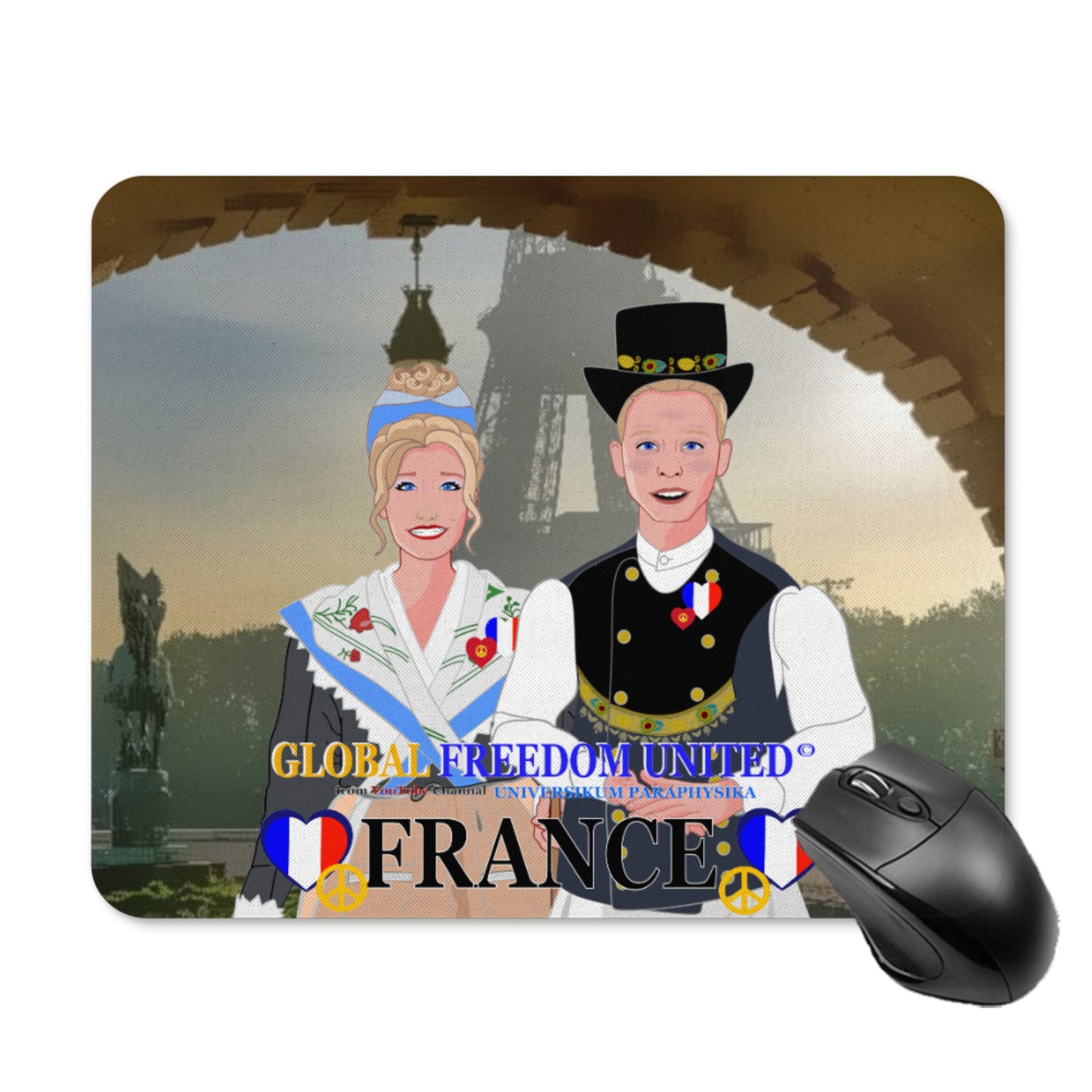 Mouse Pad GLOBAL FREEDOM UNITED© Couple French