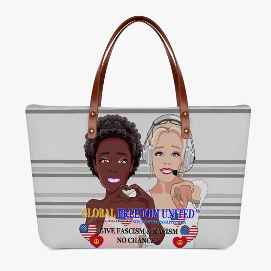 GLOBAL FREEDOM UNITED© Women Anti Fascism & Racism USA Classic Diving Cloth Tote Bag