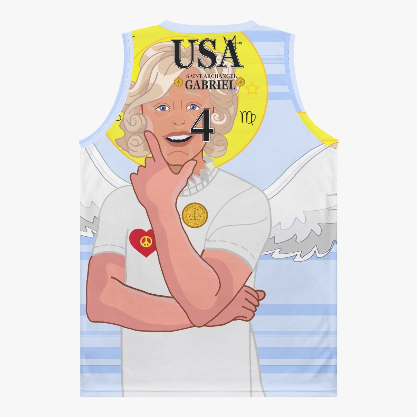 Basketball Jersey GLOBAL FREEDOM UNITED ARCHANGEL GABRIEL USA 4