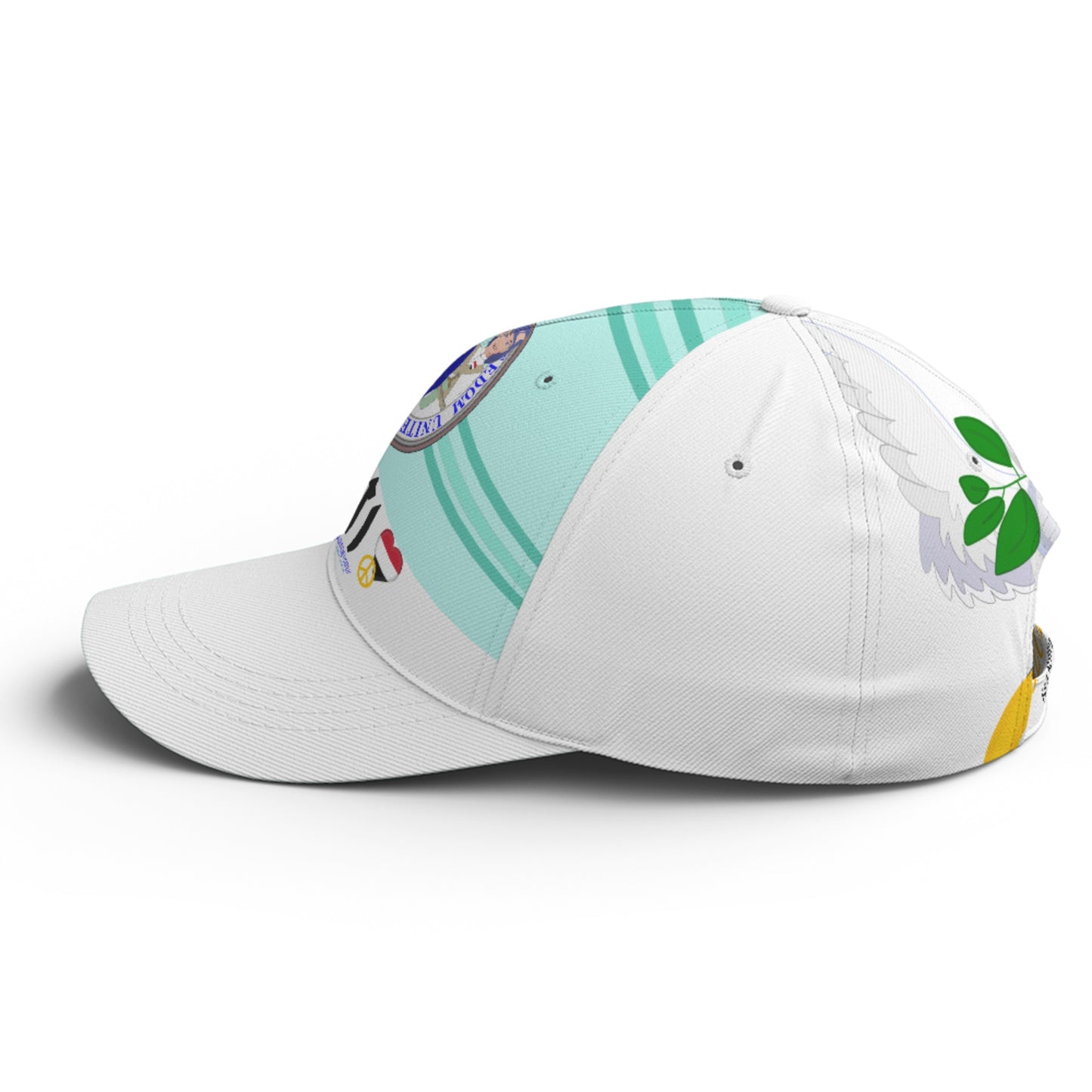 Basketball Cap GLOBAL FREEDOM UNITED© Couple Yemen Light Green